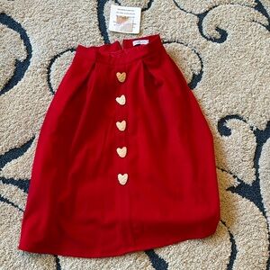 Red skirt